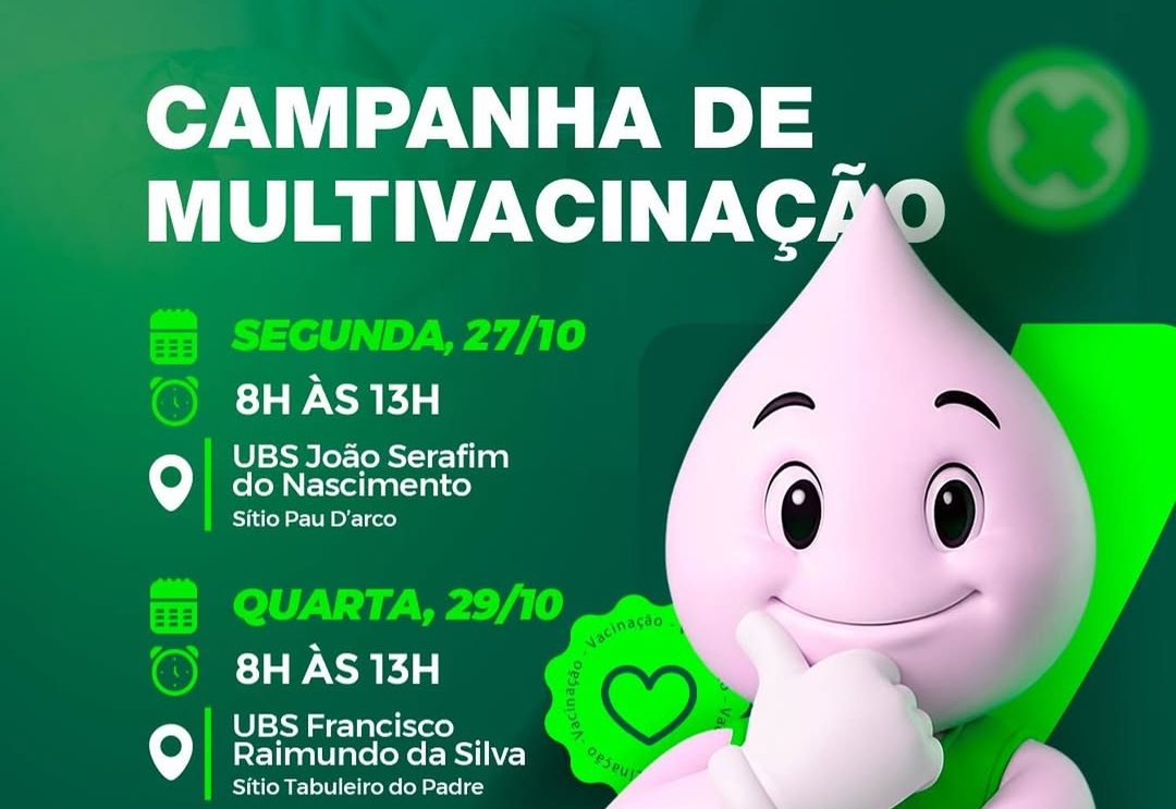 Campanha de Multivacinação segue levando saúde às comunidades