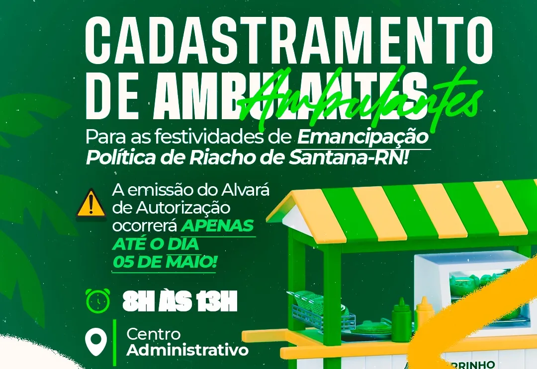 ATENÇÃO, AMBULANTES! 