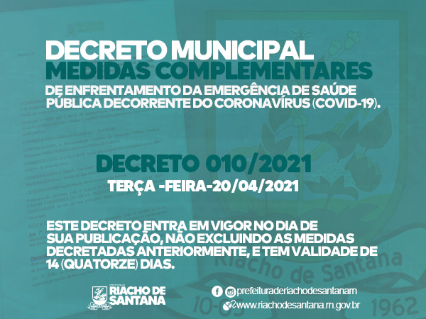 Decreto Municipal: 010/2021