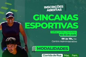 INSCRIÇÕES ABERTAS PARA AS TRADICIONAIS GINCANAS DOS 63 ANOS DE RIACHO DE SANTANA! 