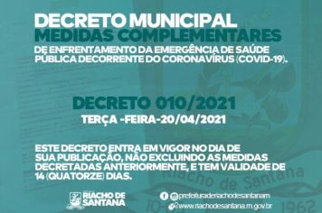 Decreto Municipal: 010/2021