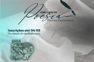 Concurso de Poesia: Poetize Santanense.