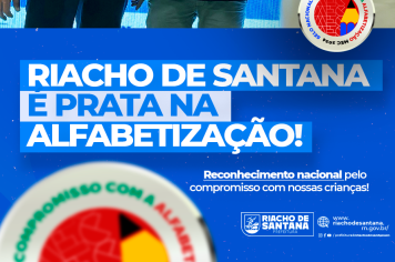 Riacho de Santana conquista Selo Prata em alfabetização