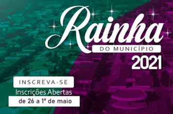Concurso de Rainha do Município 2021.