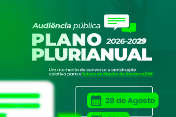 Audiência Pública do Plano Plurianual 2026-2029 em Riacho de Santana