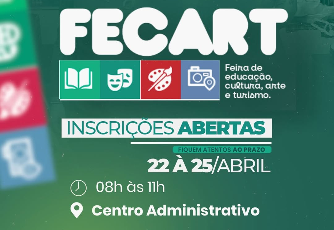 INSCRIÇÕES ABERTAS PARA A FECART 2025