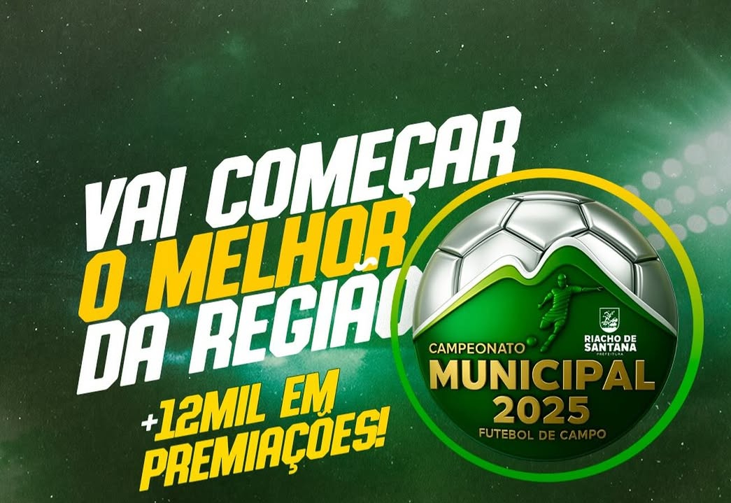 Abertura do Campeonato Municipal 2025 acontece neste domingo