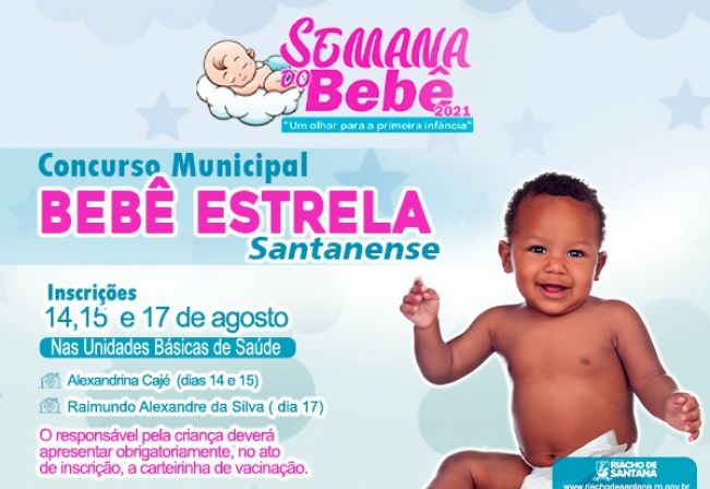 Concurso Municipal Bebê Estrela Santanense. 2021