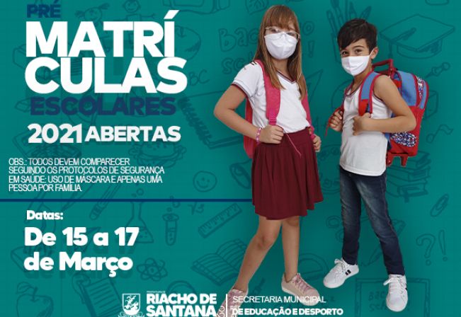 COMUNICADO das das matrículas escolares