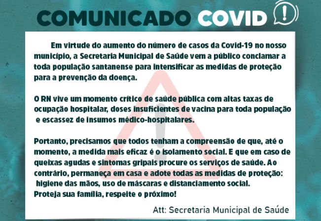 COMUNICADO COVID
